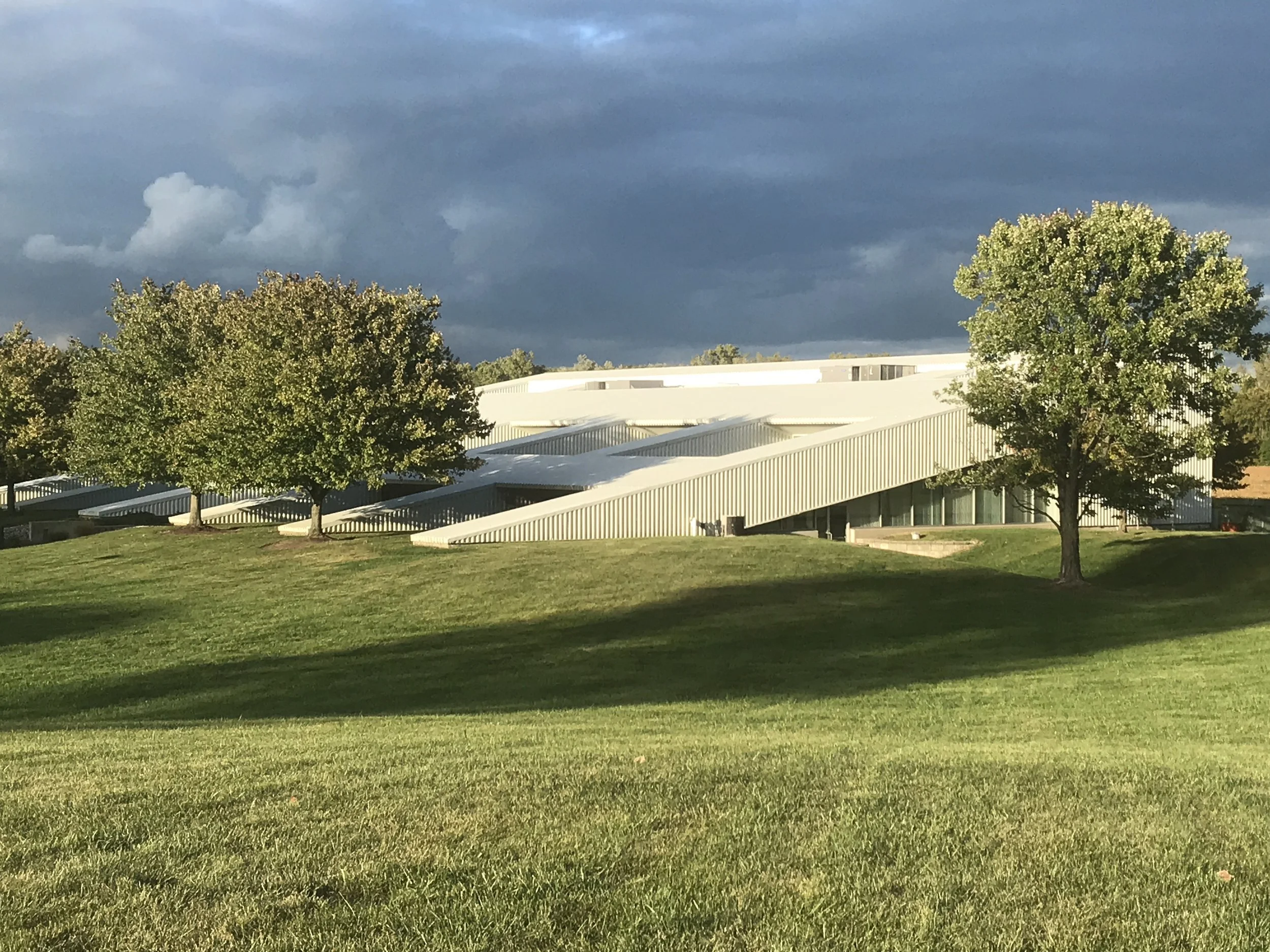 Modern institutional building exterior.