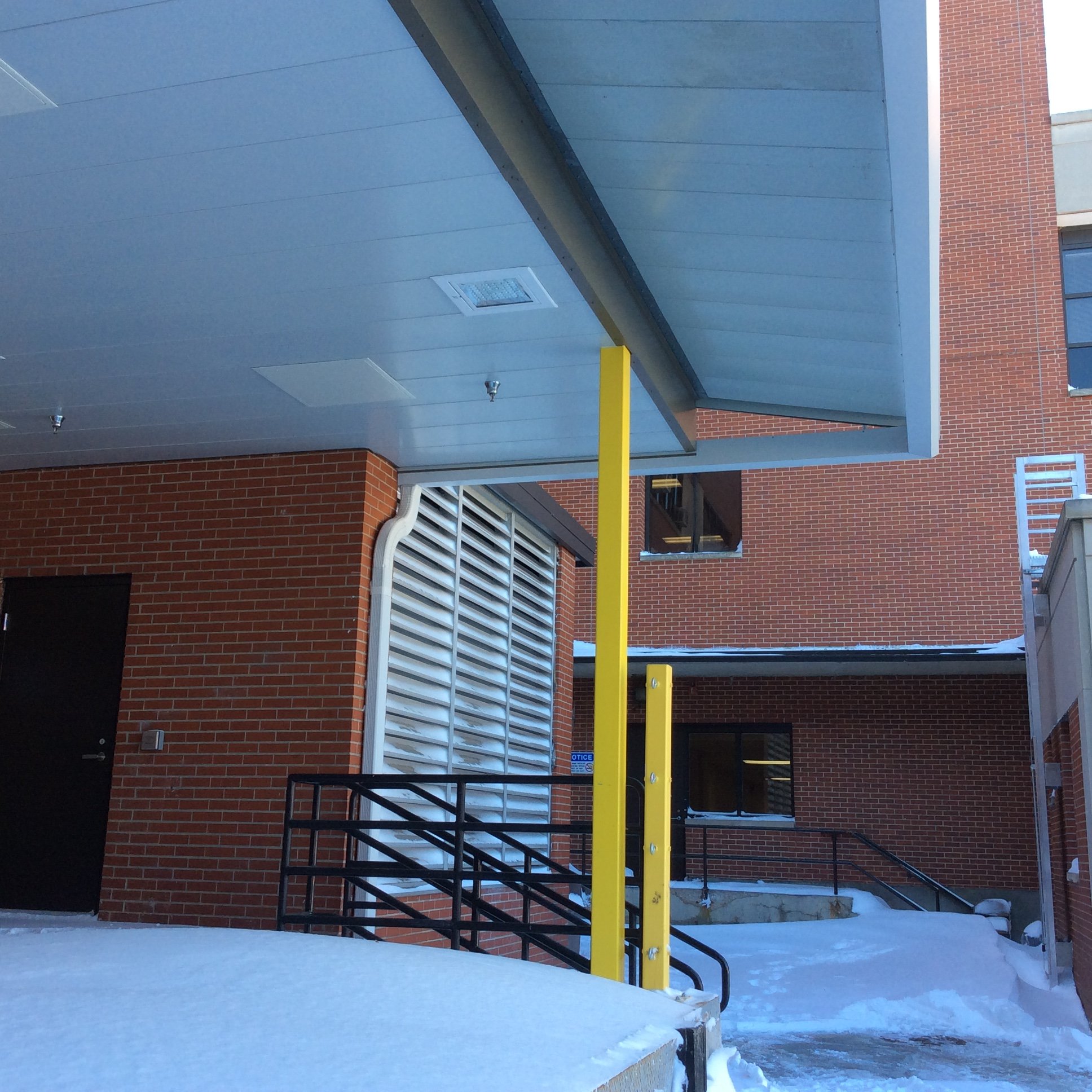 Structural Steel Framing and Canopy Components Fabricated to Provide Long-Term Weather Protection for Service Operations.