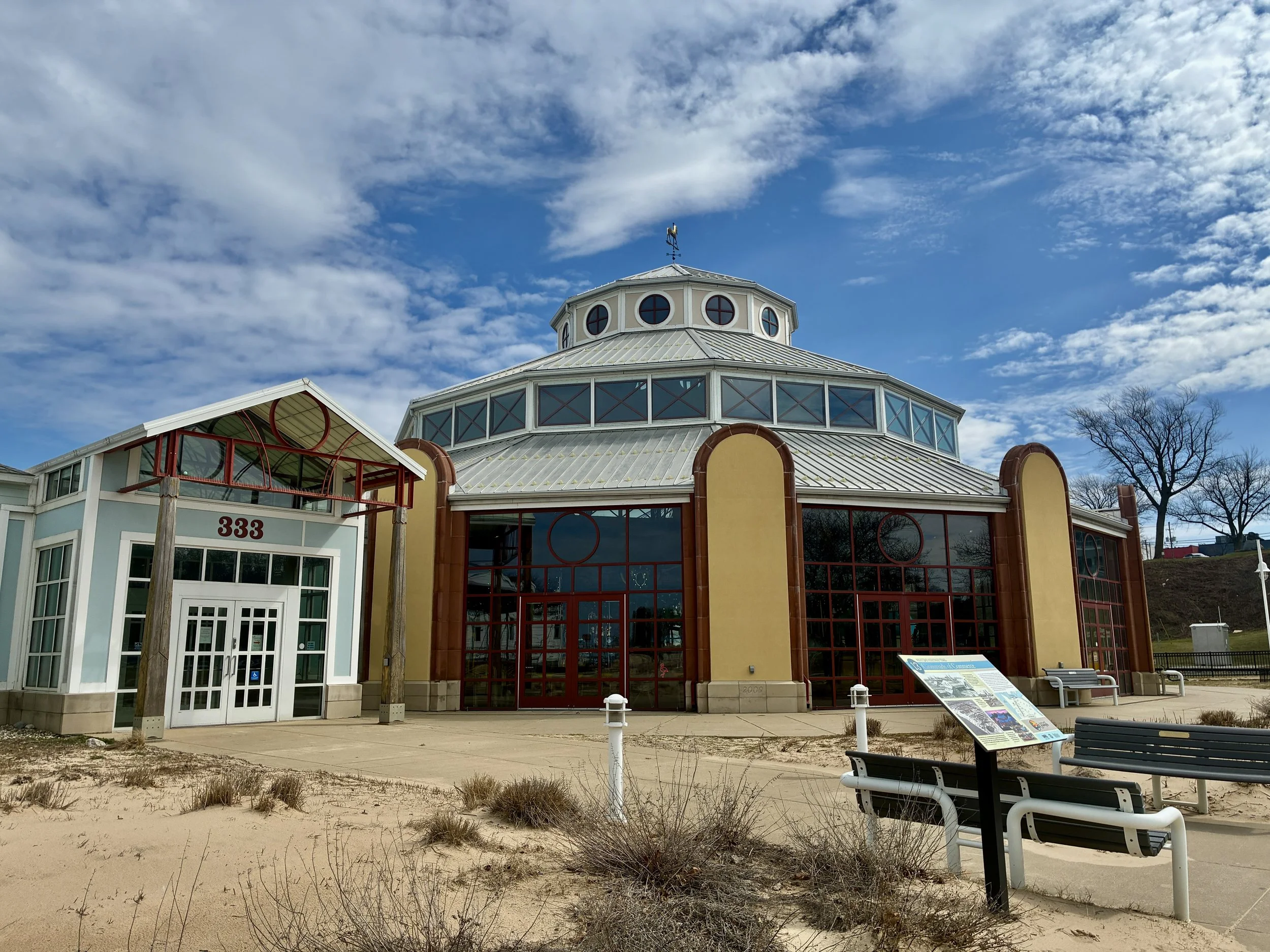 Silver Beach Carousel Facility Featuring a Custom Structural Steel Framework.