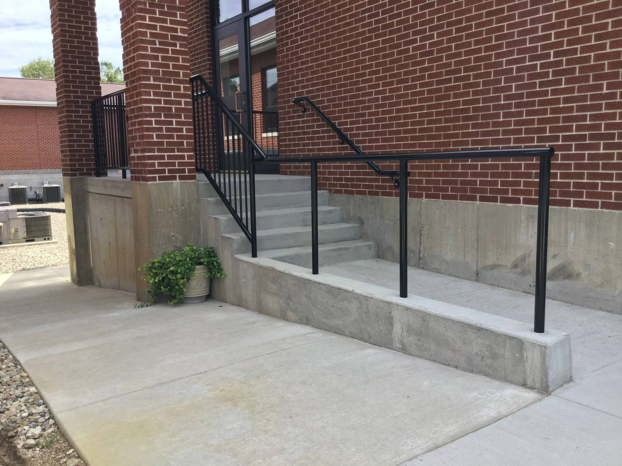Code-Compliant Exterior Handrails and Stair Railings Supporting Safe Building Access.