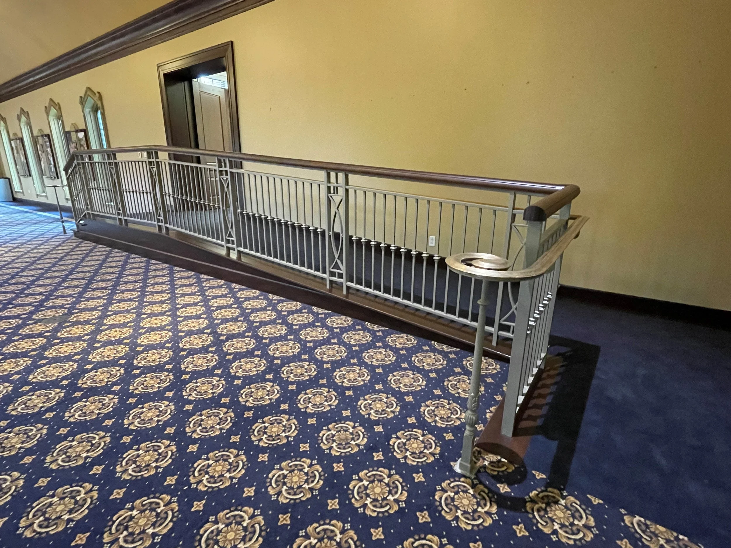 Custom Interior Railing System Fabricated for Institutional Campus Facility.