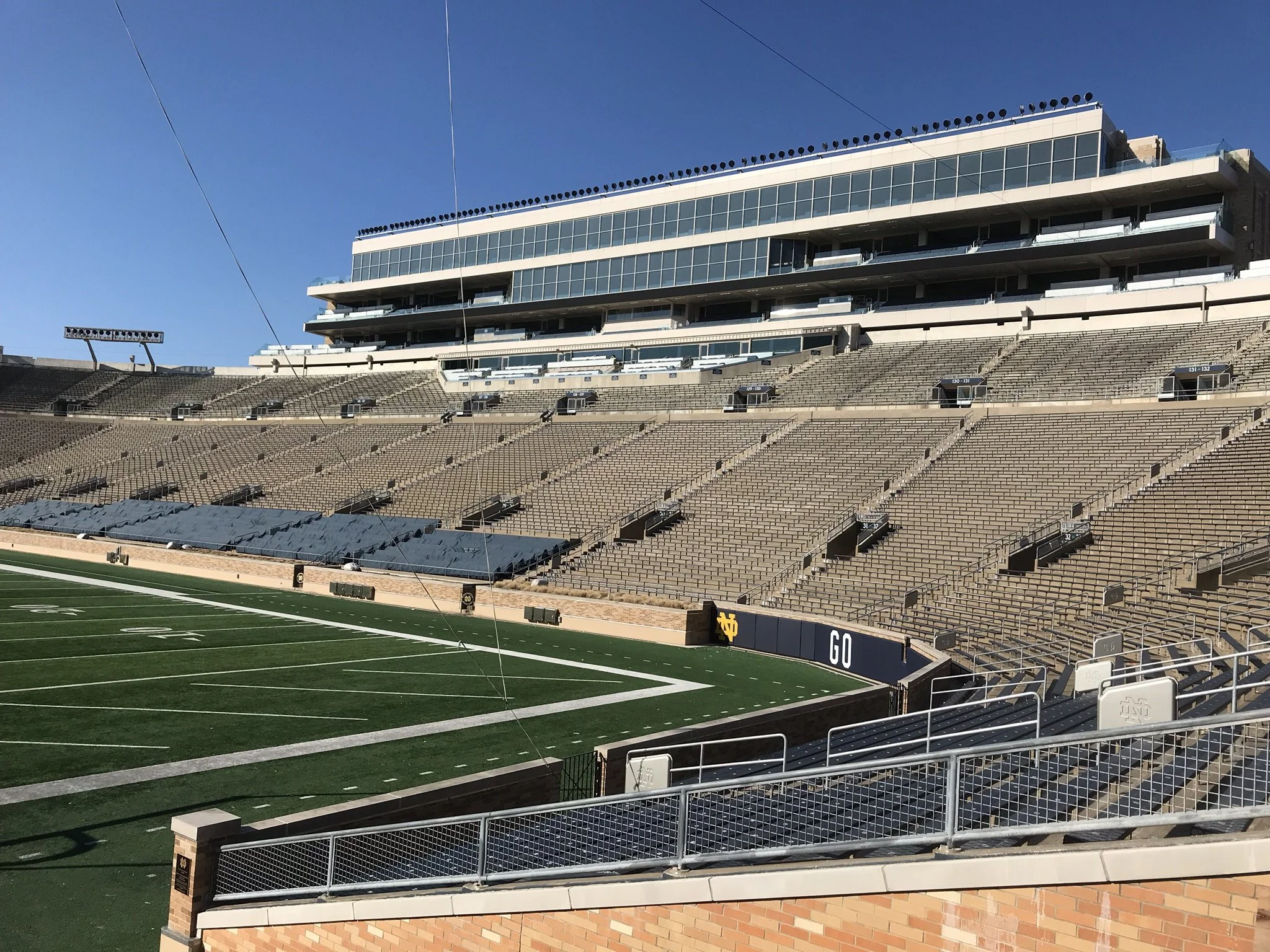 Structural steel and architectural metalwork at the University of Notre Dame.