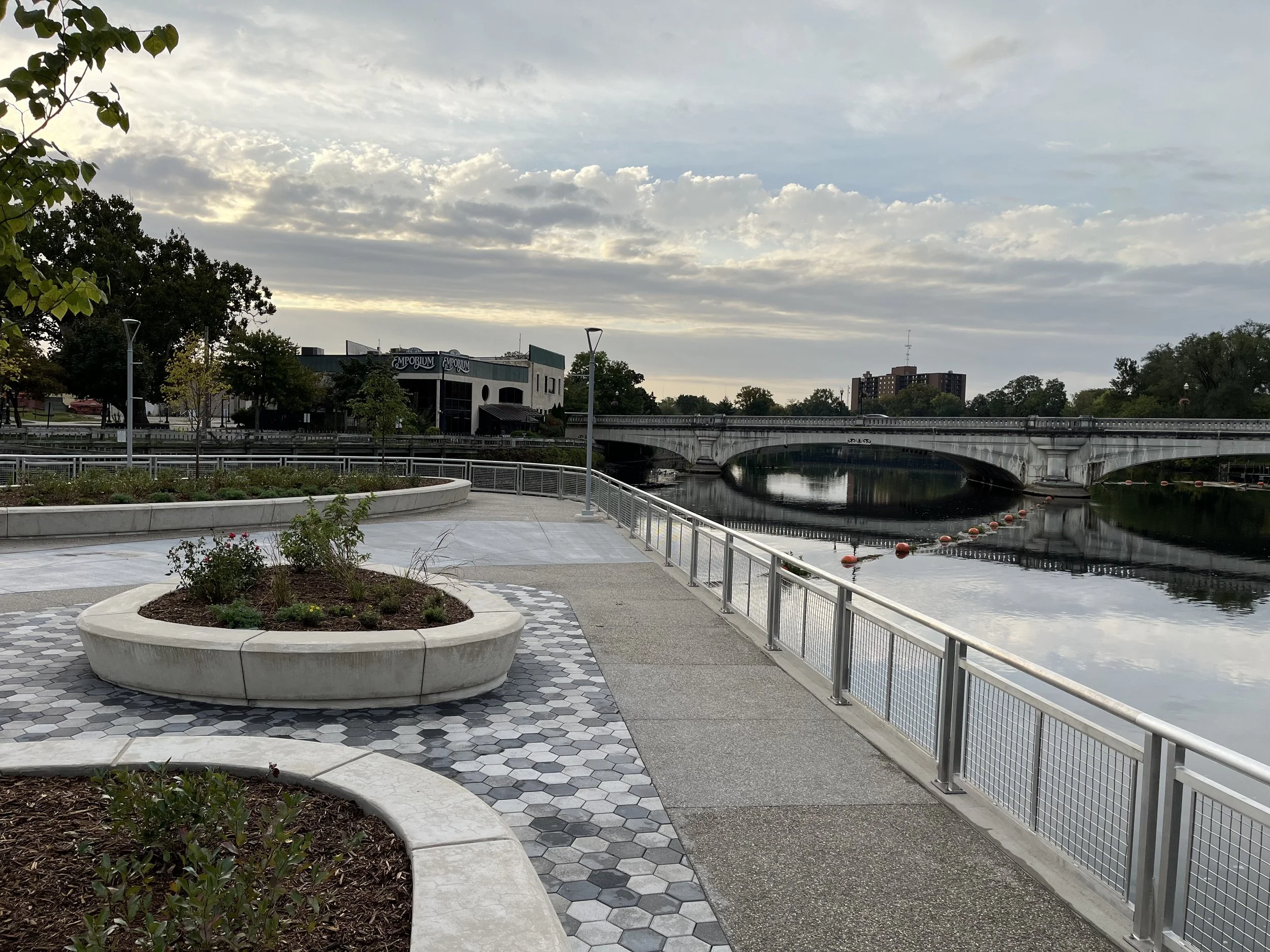 Railing System Along Seitz Park Pedestrian Walkway.