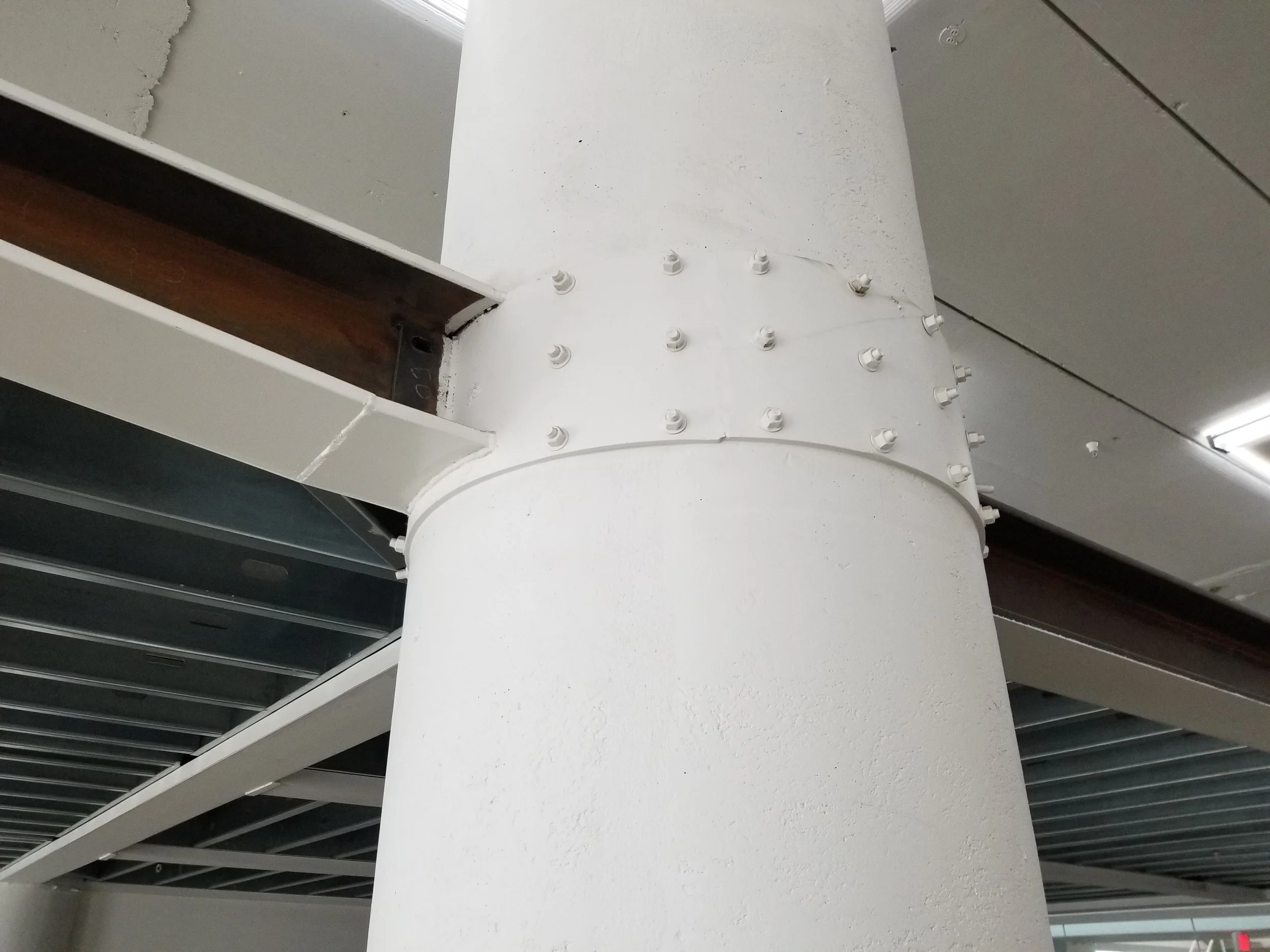 Custom Fabricated Steel Connections Preserving Historic Structural Columns Within the Redeveloped Facility.