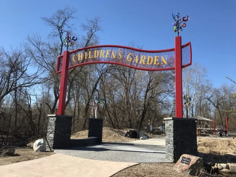 Wellfield Botanic Gardens Children's garden Gate.
