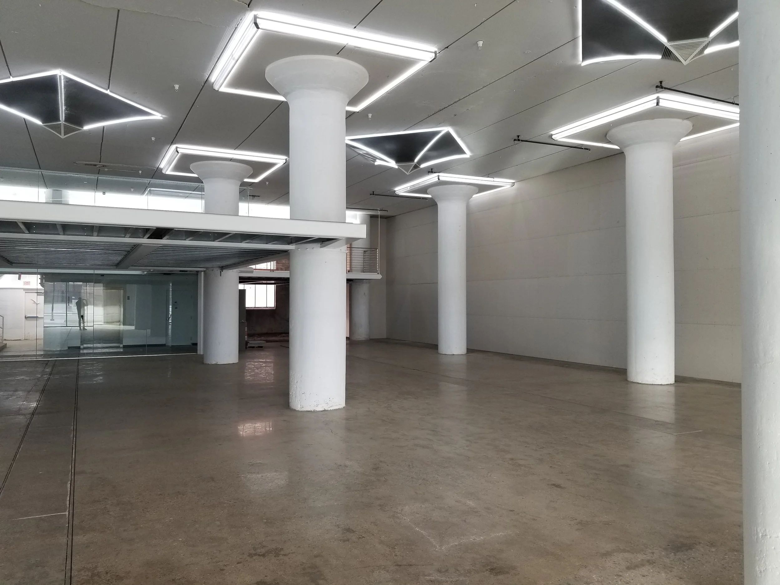 Redeveloped Interior Space Featuring Modern Architectural Elements and Industrial Character.