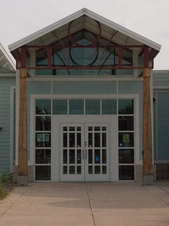 Steel Entry Framing Fabricated for the Curious Kids' Discovery Zone.