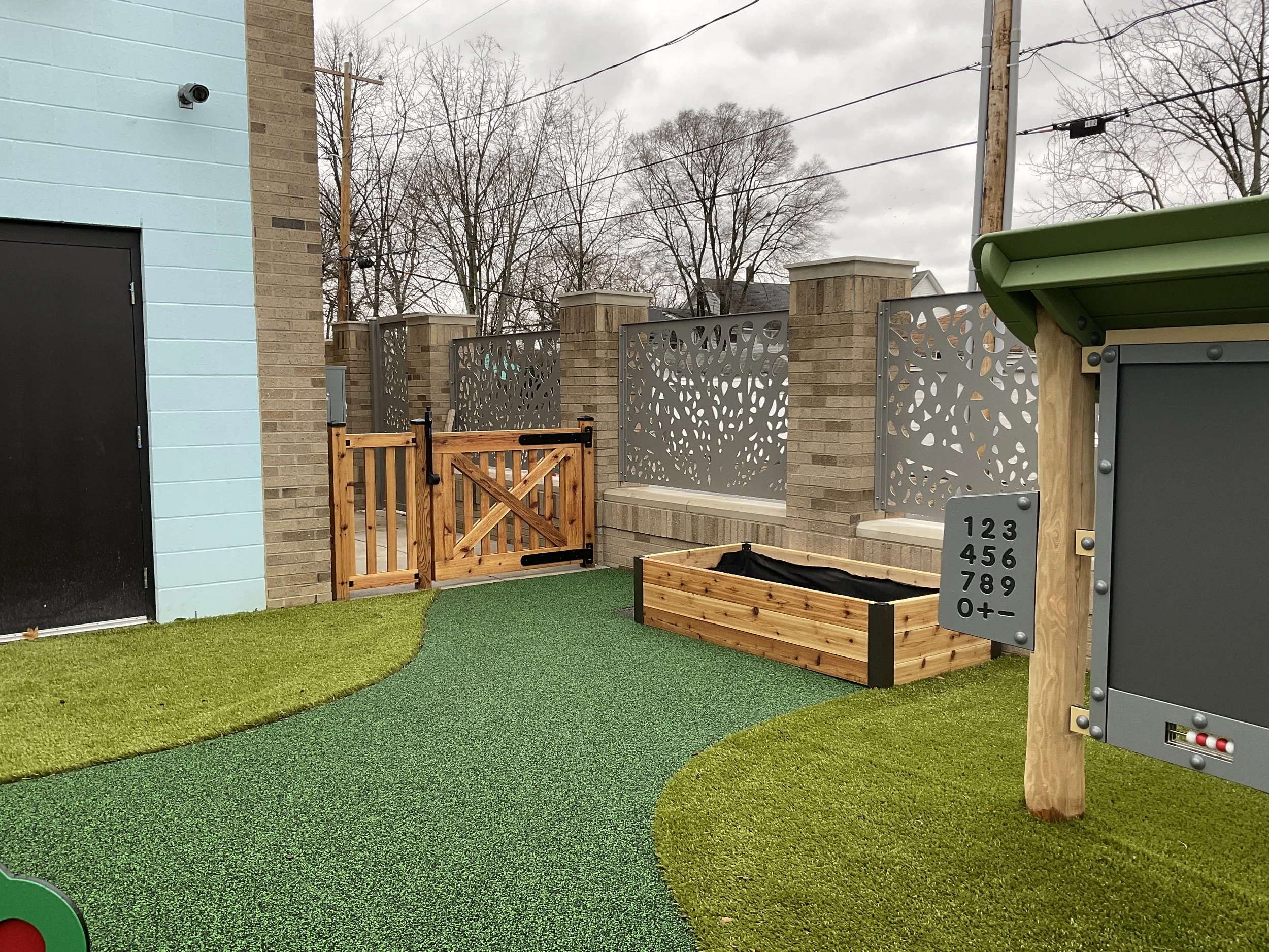 Architectural Metal Fencing fabricated to Support a Safe and Engaging Playground Environment.