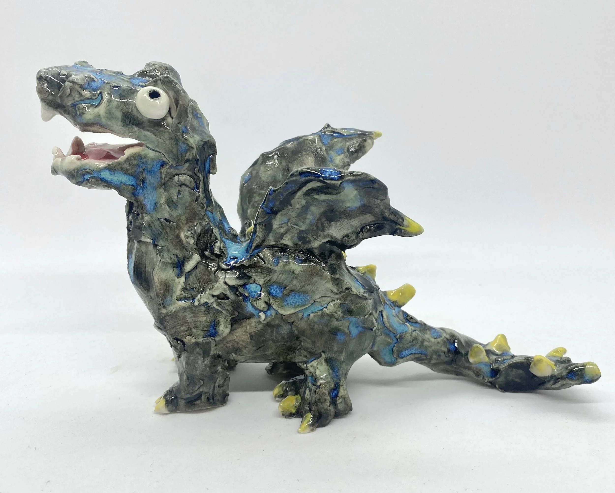 Dragon, Glaze on stoneware, 7 × 2.5 × 4.5 in, 2025