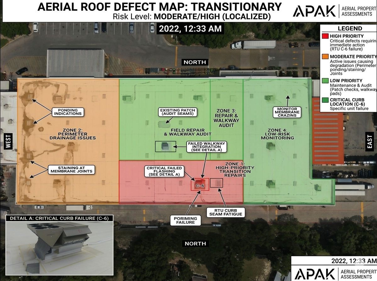 Zone analysis markup