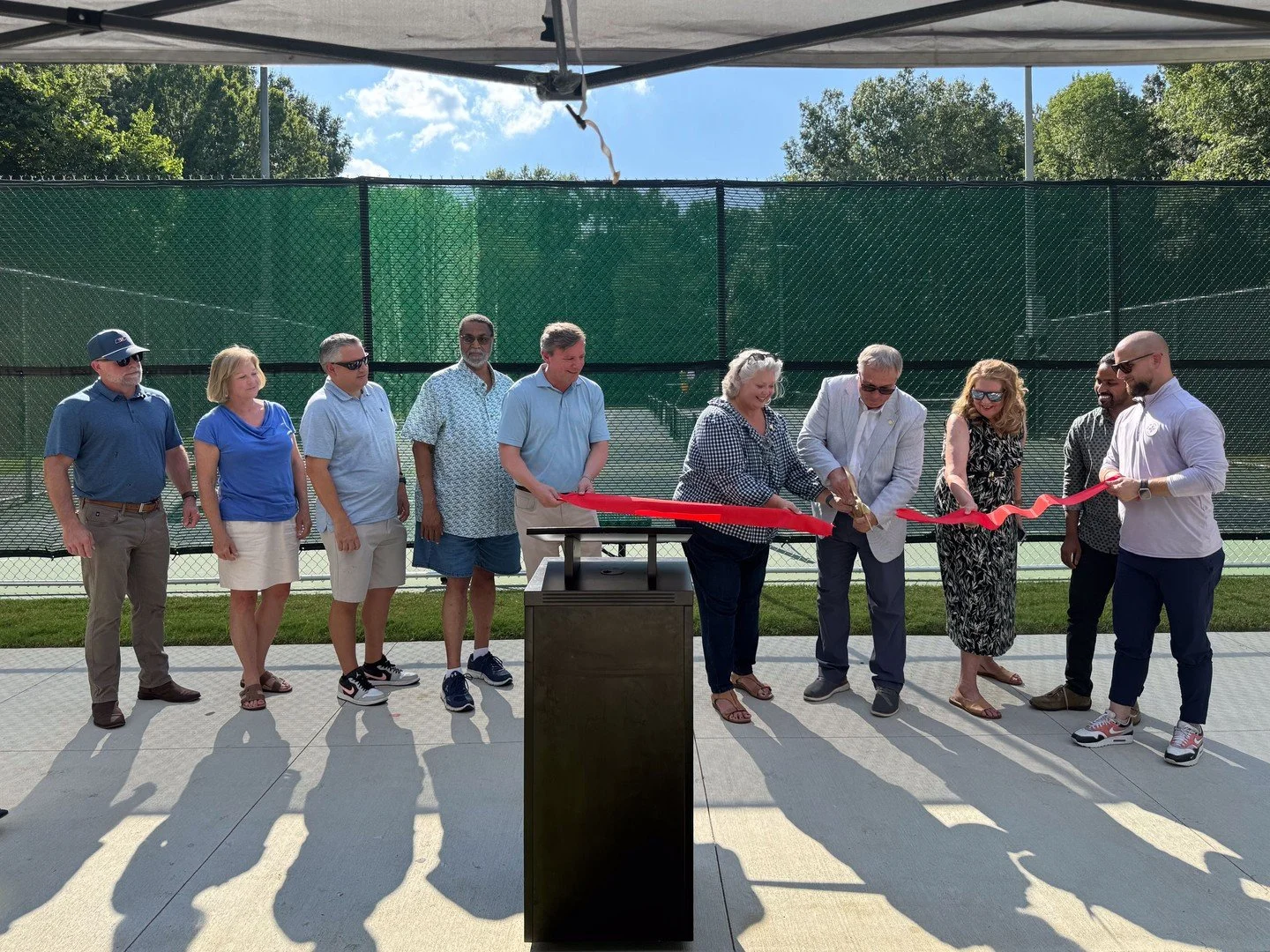 Making more room for pickleball in Germantown! 

We recently joined the City of Germantown for the ribbon cutting of the expanded pickleball facilities at Cameron Brown Park. The project adds two new courts, spectator seating, restrooms, and improved