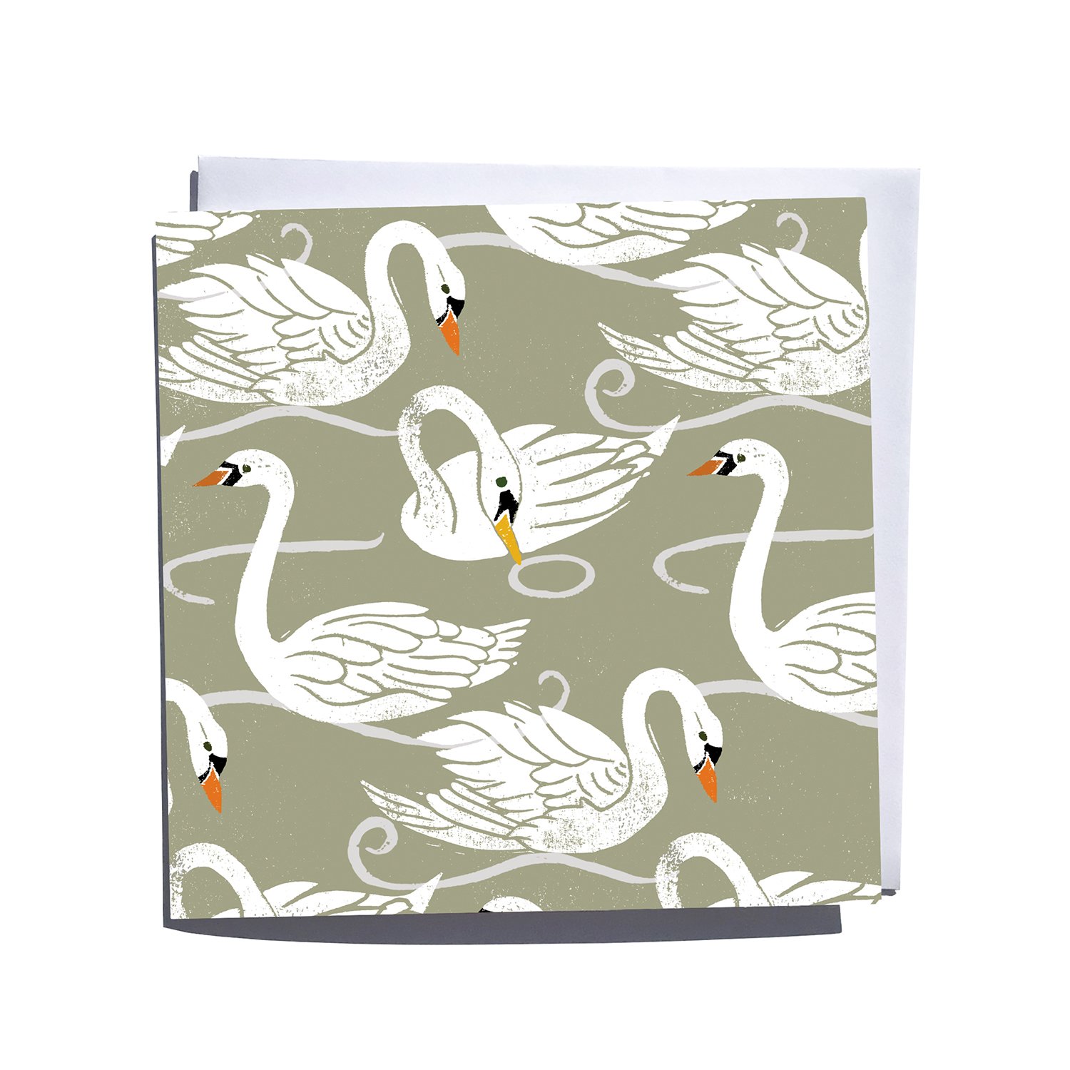 Lake Gliders Swan Blank Art Card