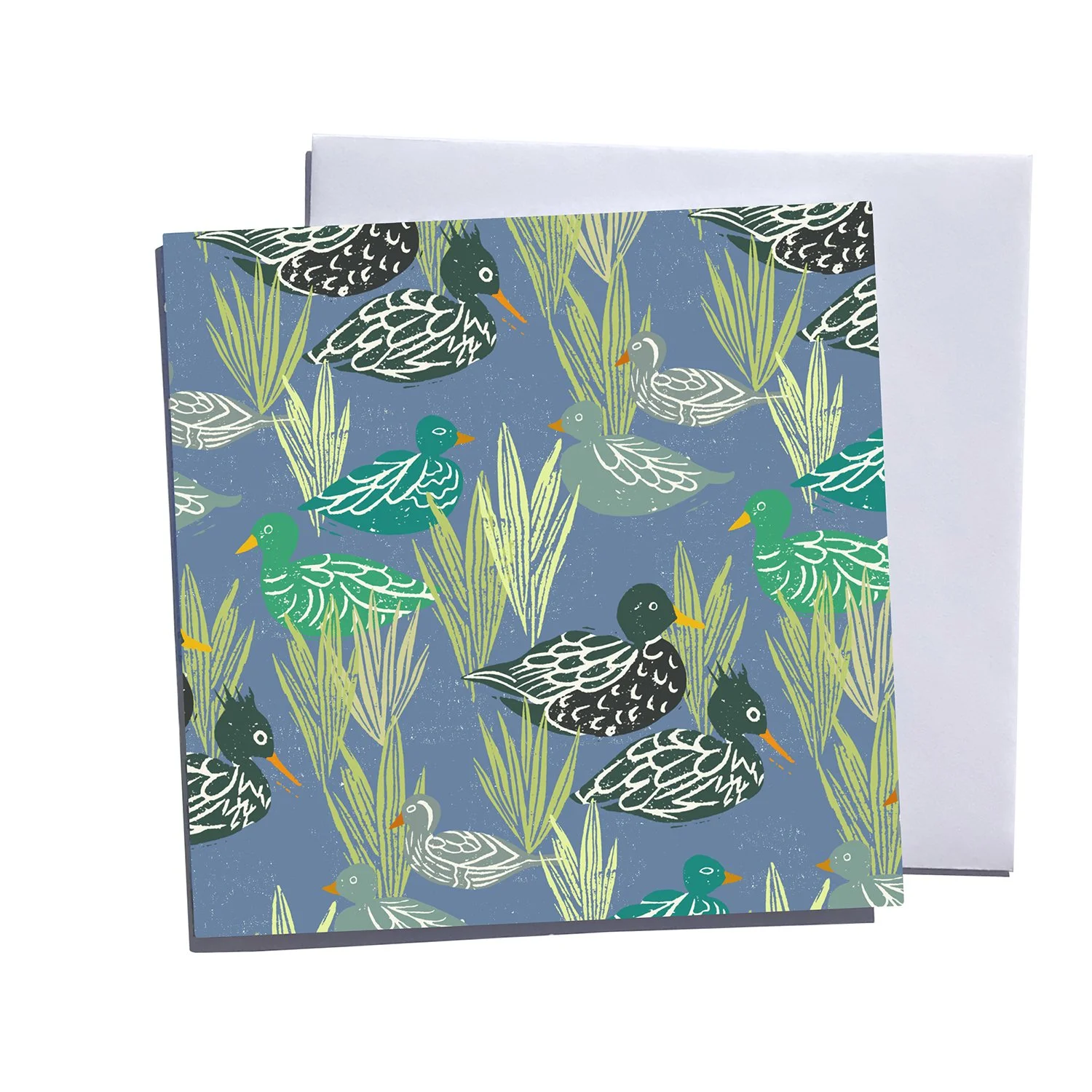 Happy Swimmers  Blank Art Card