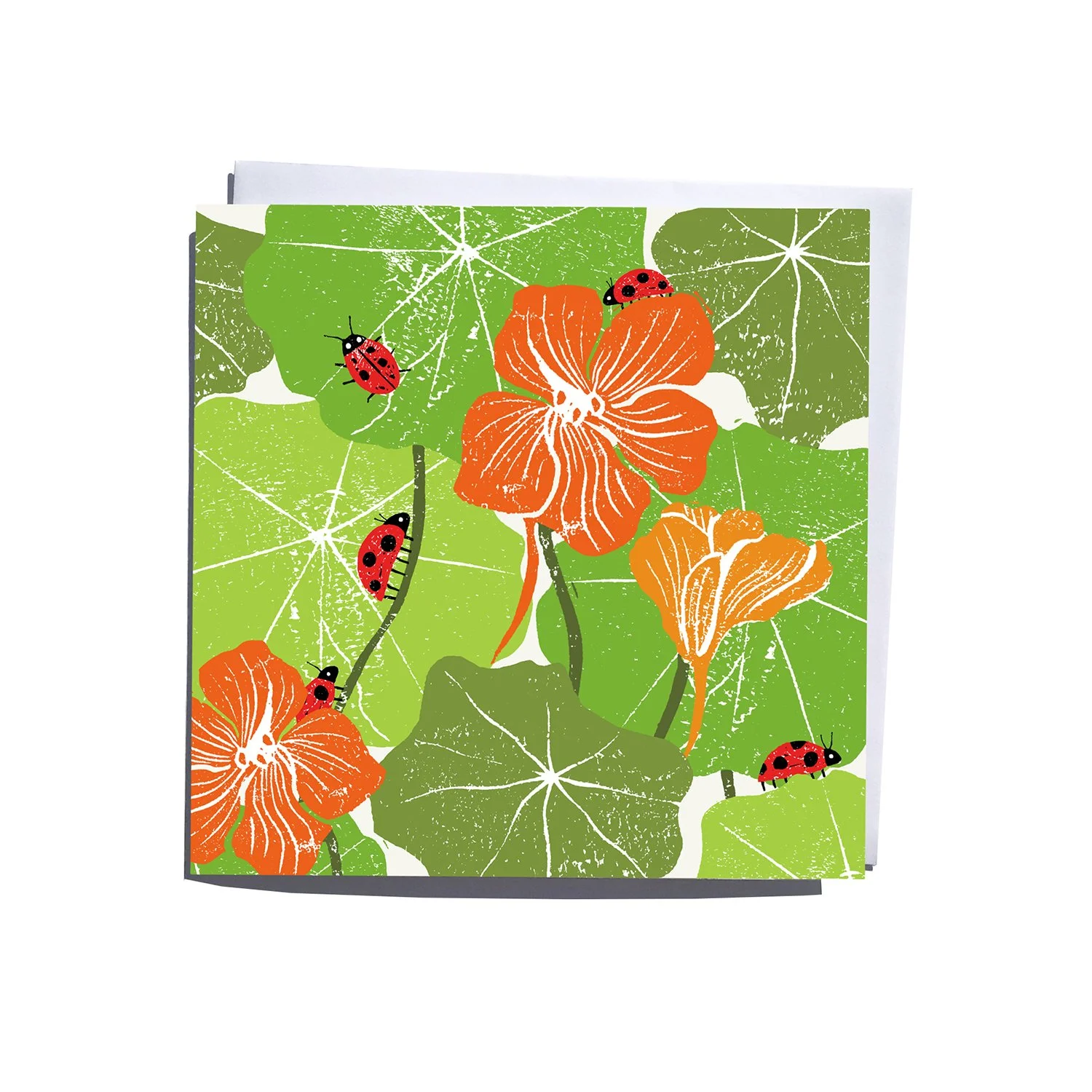Nasturtium Hunt Blank Art Card