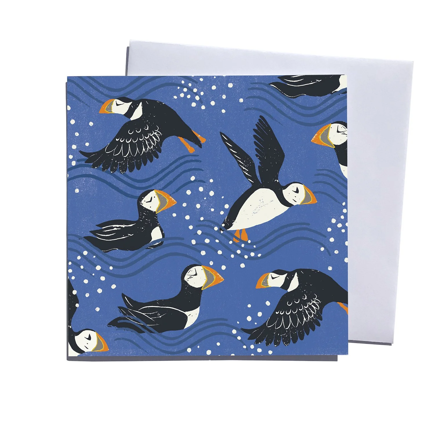 Puffins Art Blank Art Card