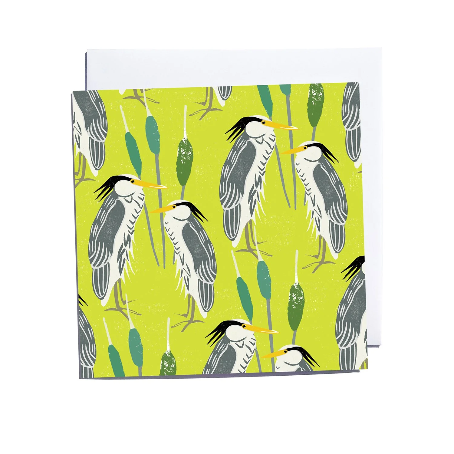 Heron Blank Art Card