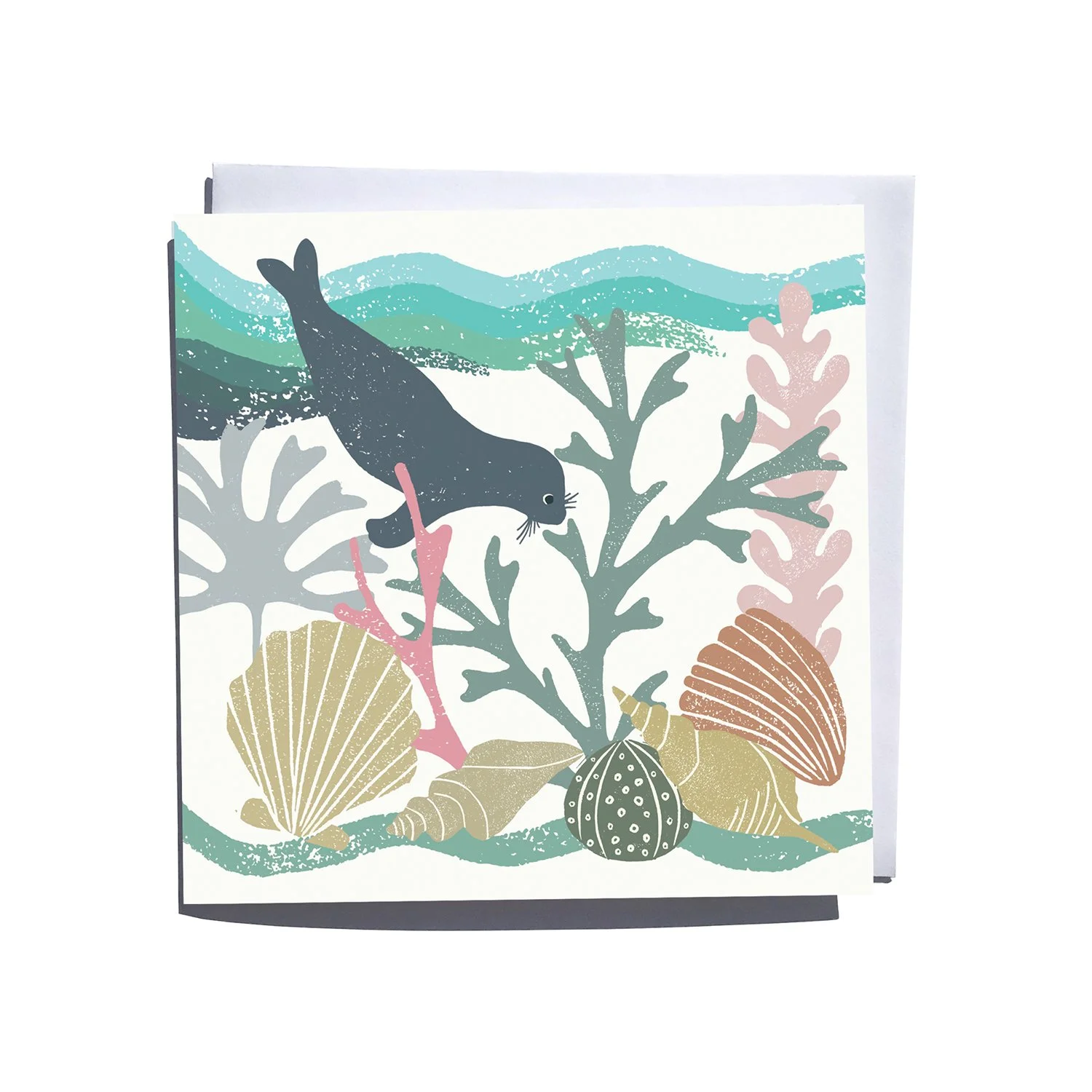 Seal Dive Blank Art Card