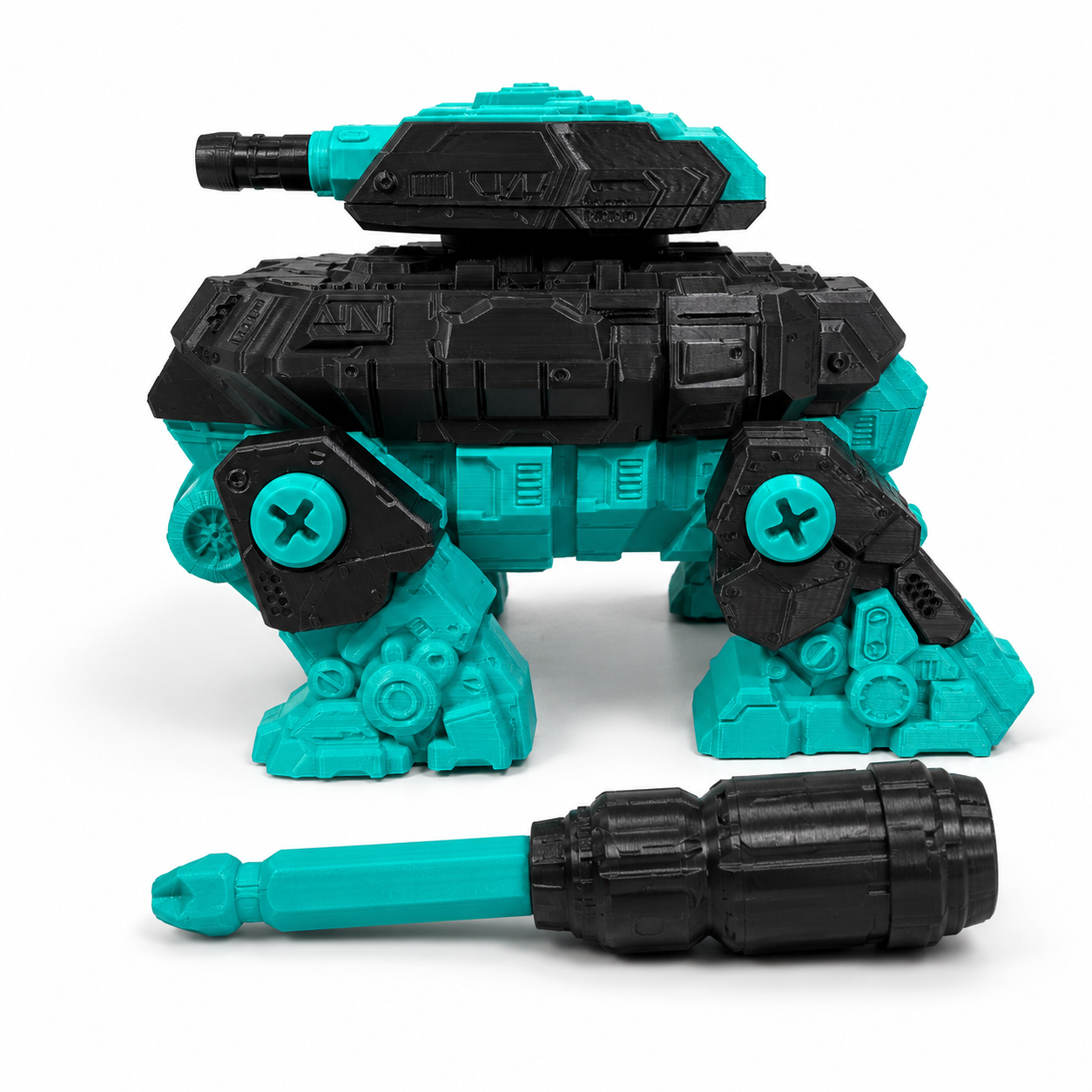 Shellback Mech Tank – Interactive 3D Printed Model