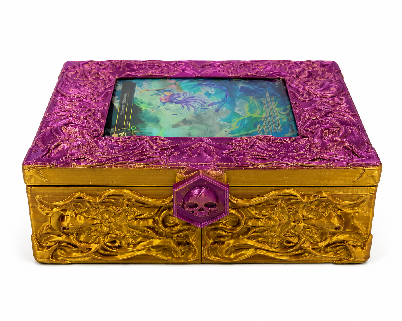Enchanted Skull Deck Box – 3D Printed Trading Card Storage Case