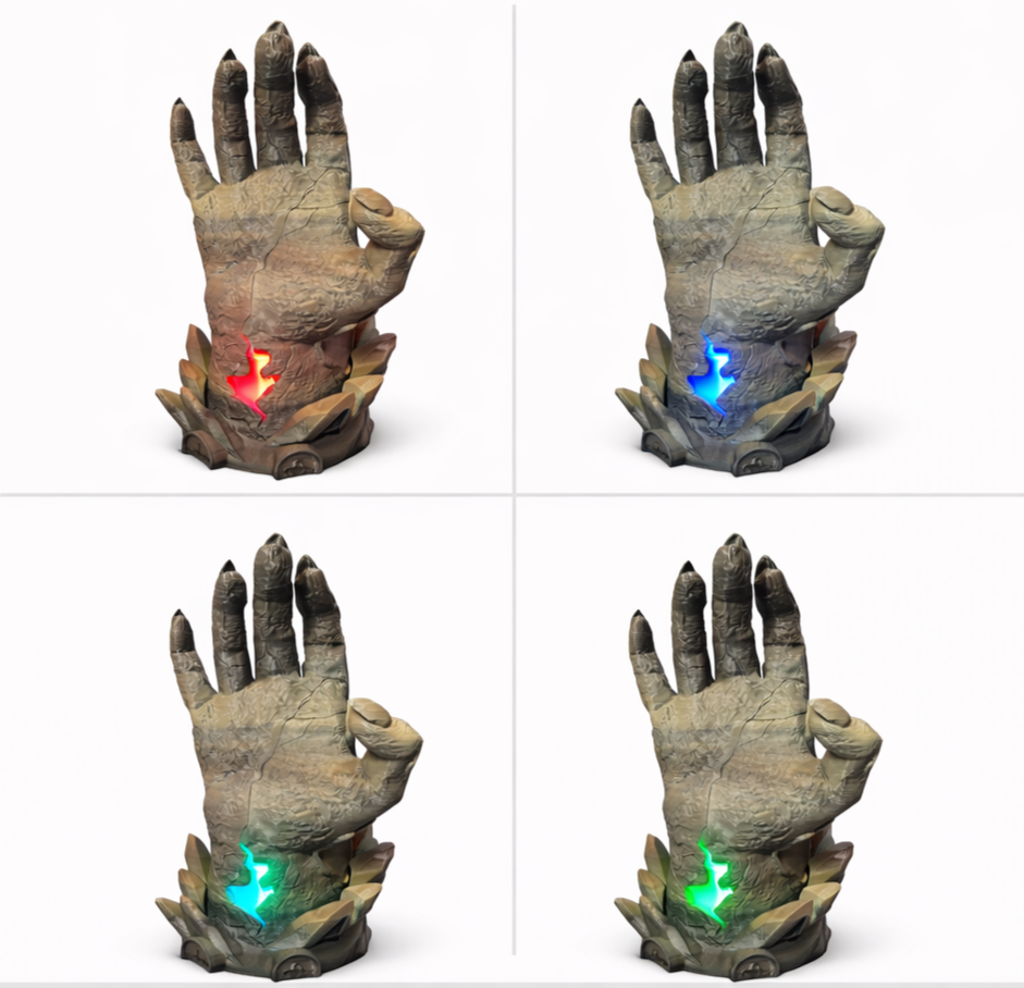 Scorched LED Controller Hand