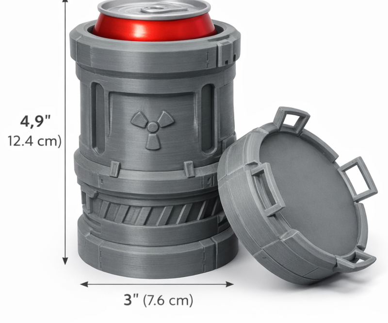 Radioactive Barrel Can Holder