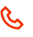 Red telephone receiver icon