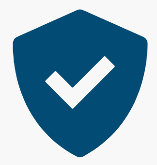 Shield icon with a checkmark inside