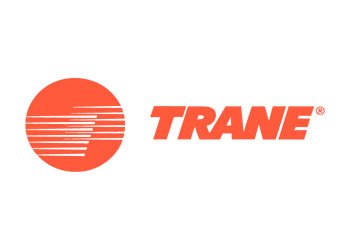 The Trane logo with an orange circle featuring horizontal lines and the word "TRANE" in bold, orange letters to the right.
