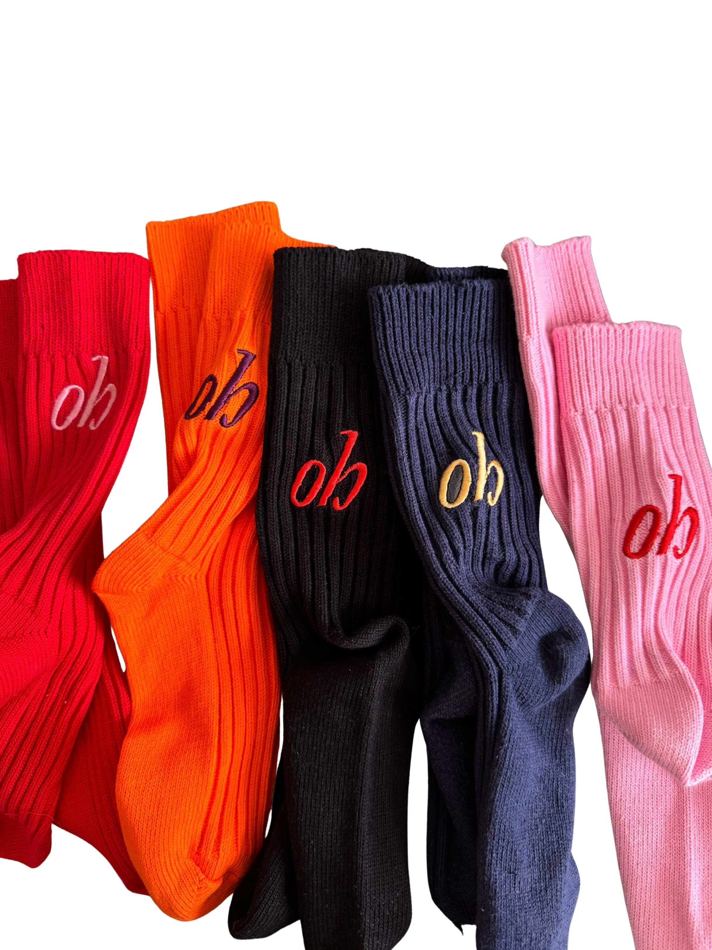 Large 'Oh' socks