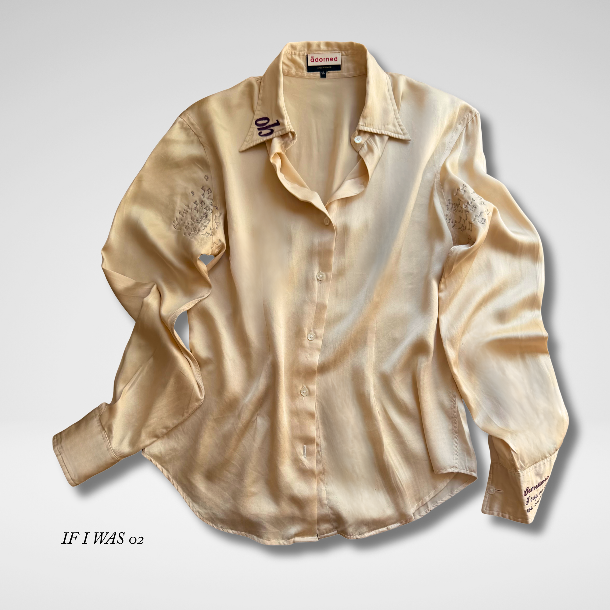 Shirt Caramel Silk, Point Collar