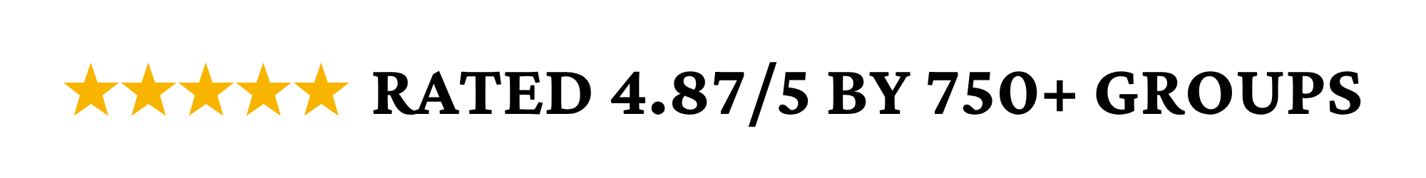 Five gold stars rating, black text, includes the words "Excellent Service" in bold.