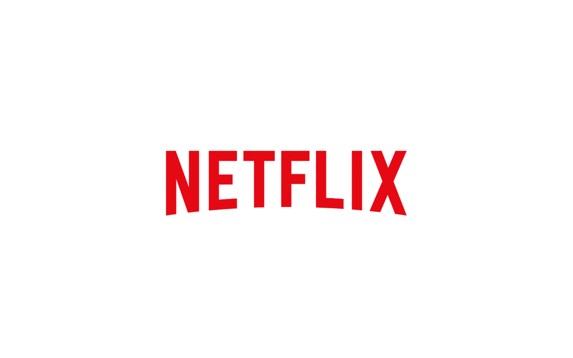 Netflix logo on a black background with red text.