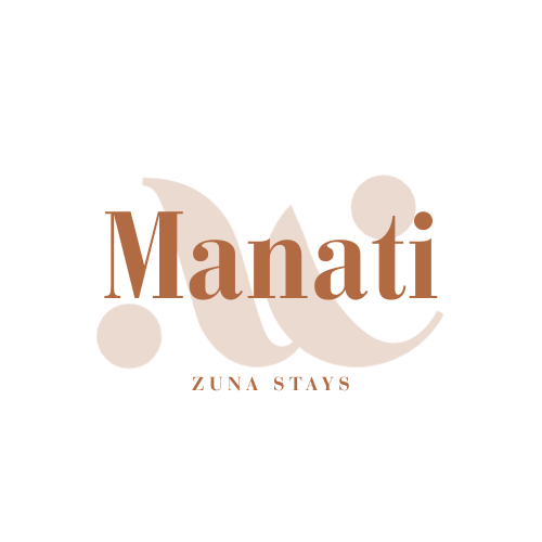 Logo with the text 'Mali' in stylized brown font and 'ZUNA STAYS' underneath, on a black background.