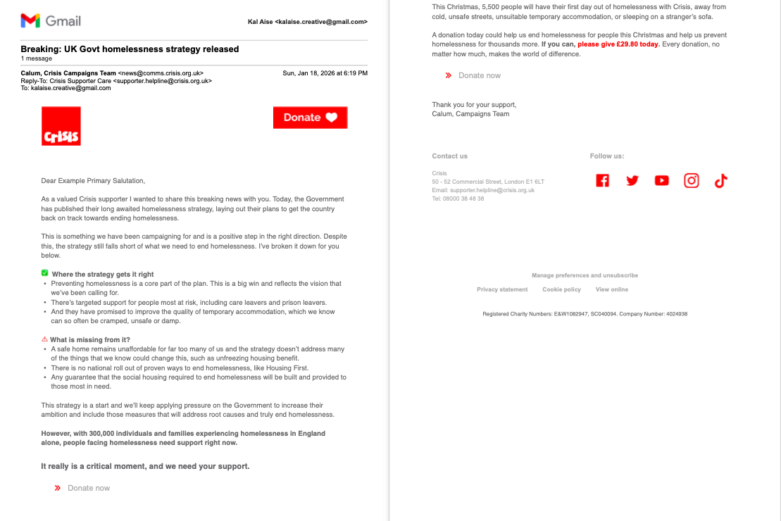 CC25 Email Breaking UK Govt homelessness strategy released.png