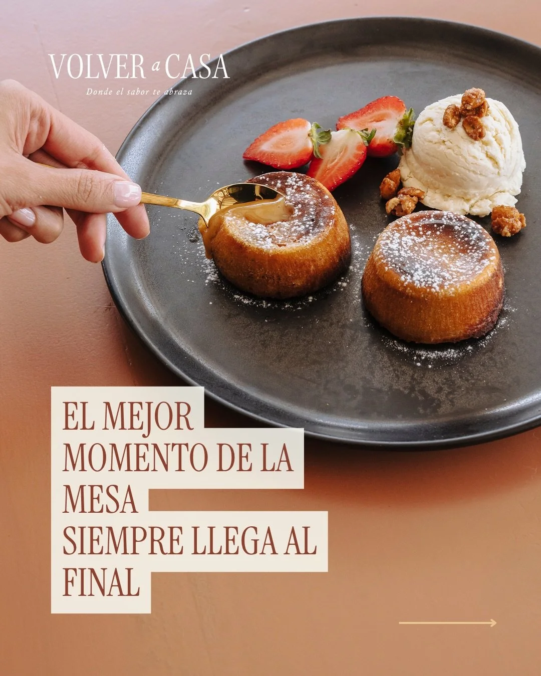 El final no deber&iacute;a ser cualquiera, deber&iacute;a ser el mejor momento

Si el postre no te hace cerrar los ojos, algo falt&oacute;

Muchos postres son solo un complemento y no un momento memorable.

Creamos postres que cierran la experiencia 