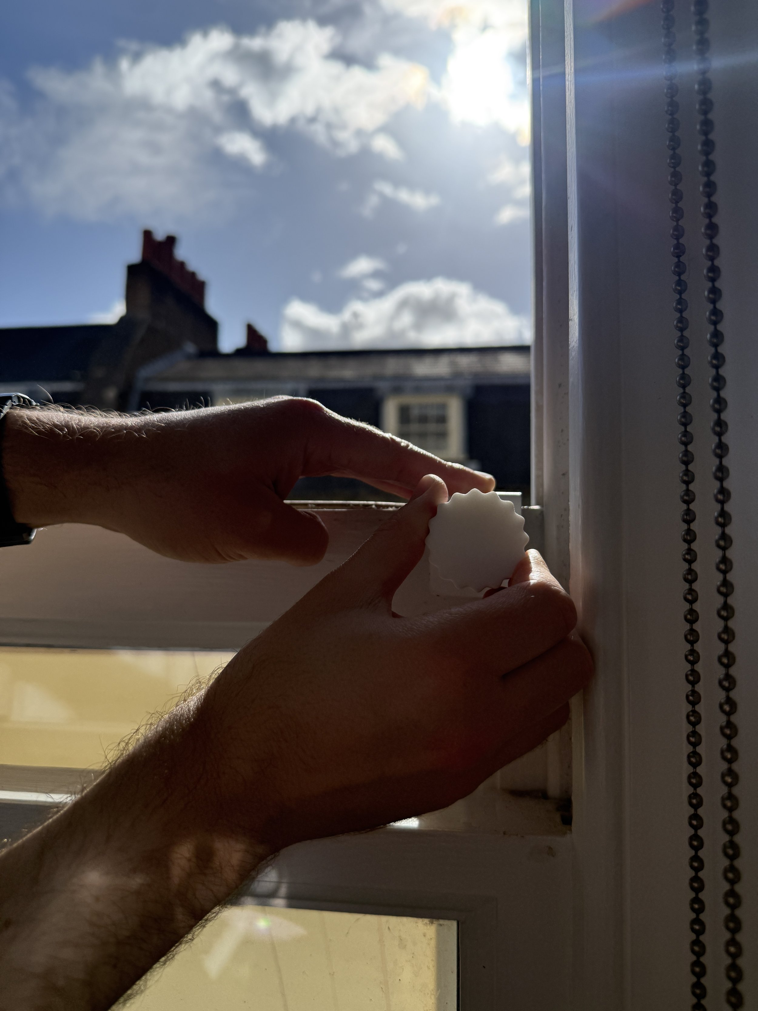 Renter-friendly clamp-on awning by Shaded