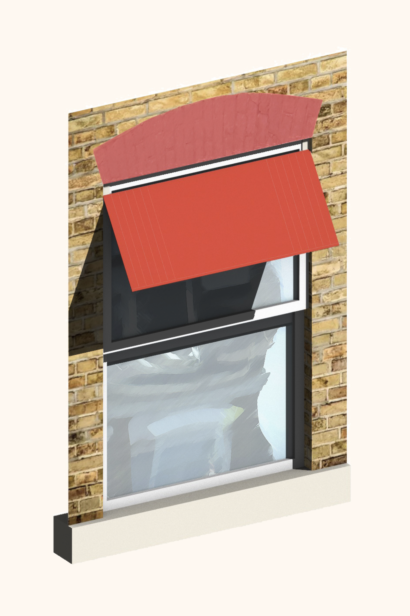 Renter-friendly window shade to reduce indoor temperatures