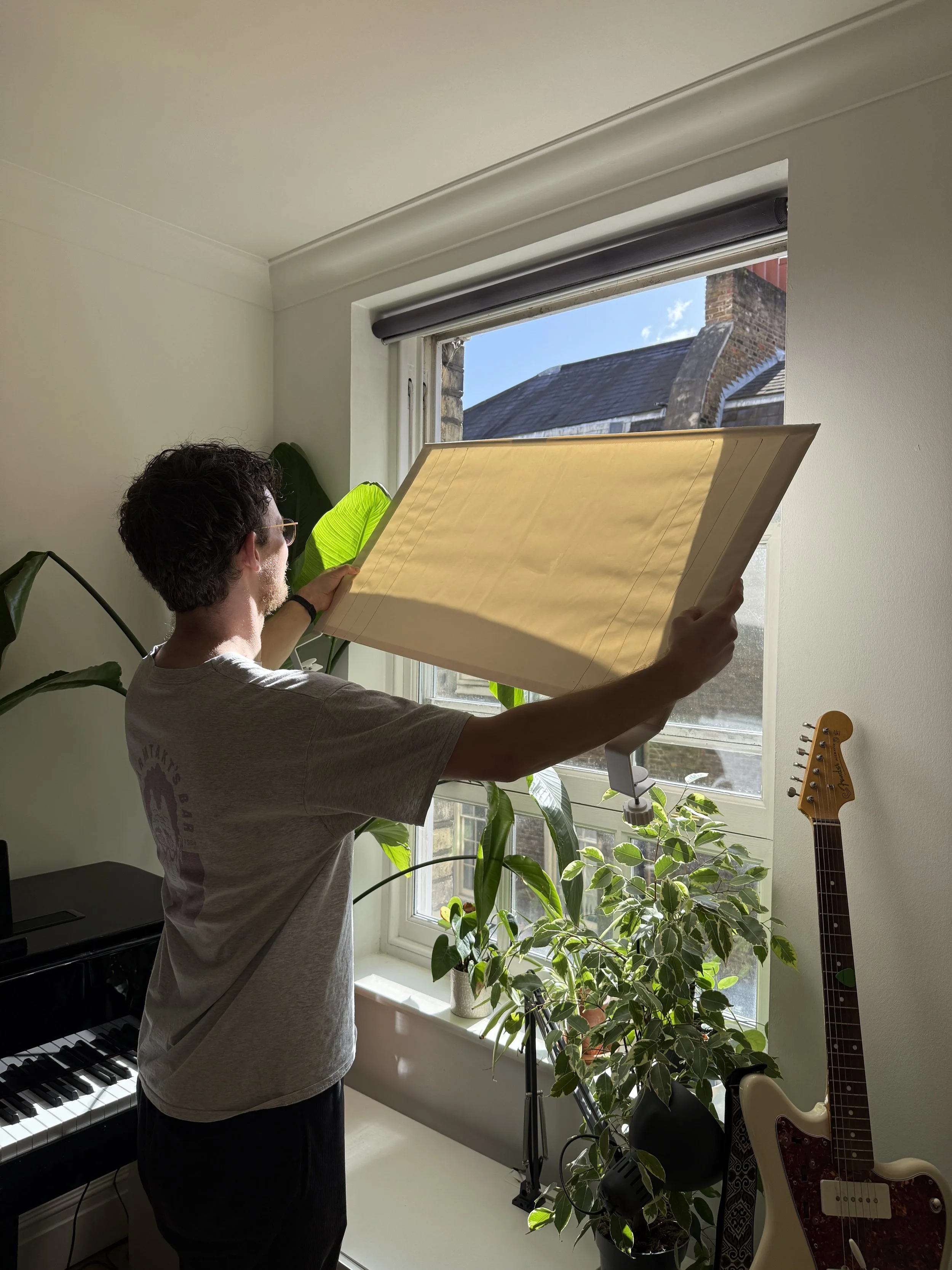 Renter-friendly external awning