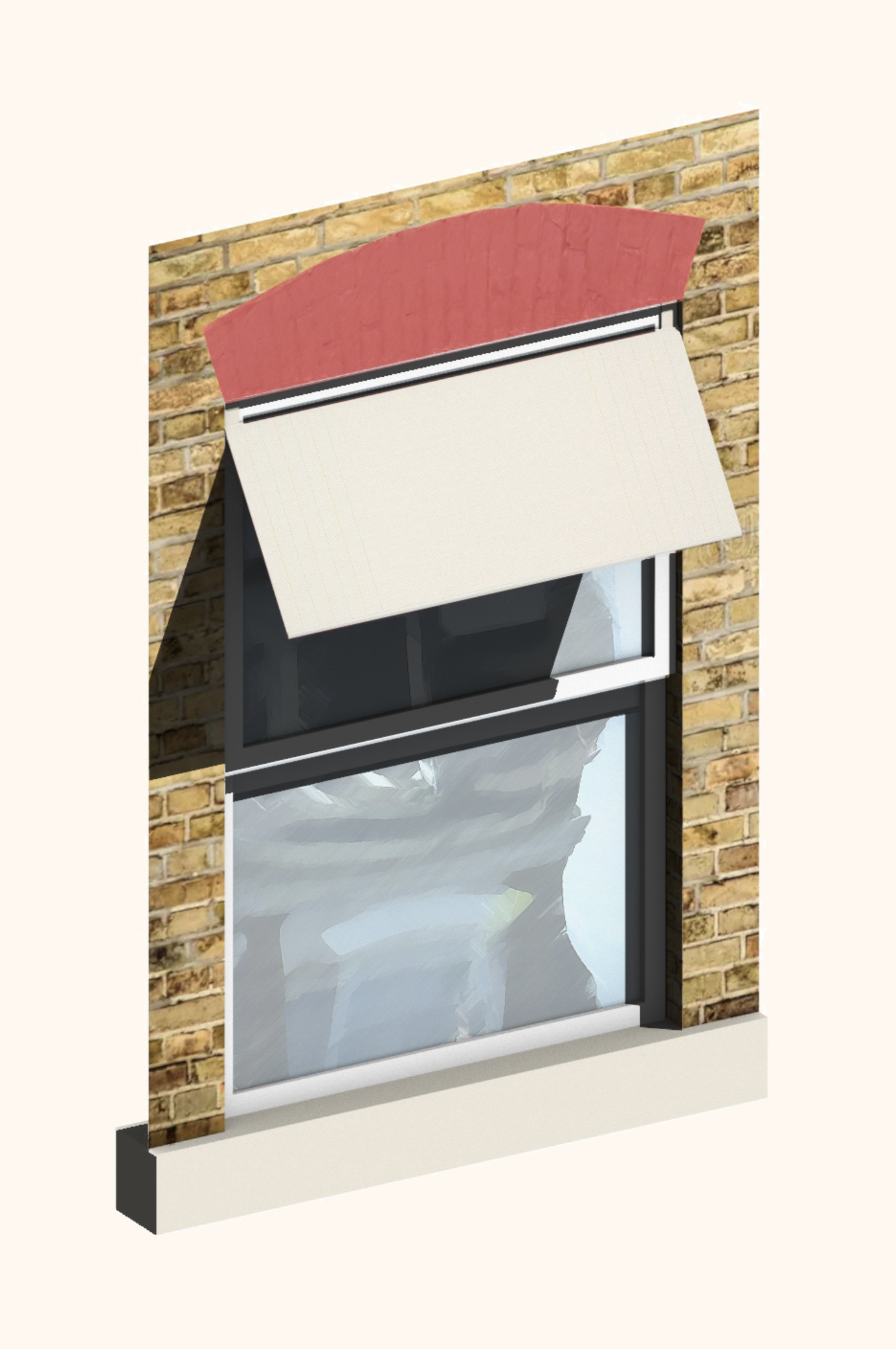 Renter-friendly window shade