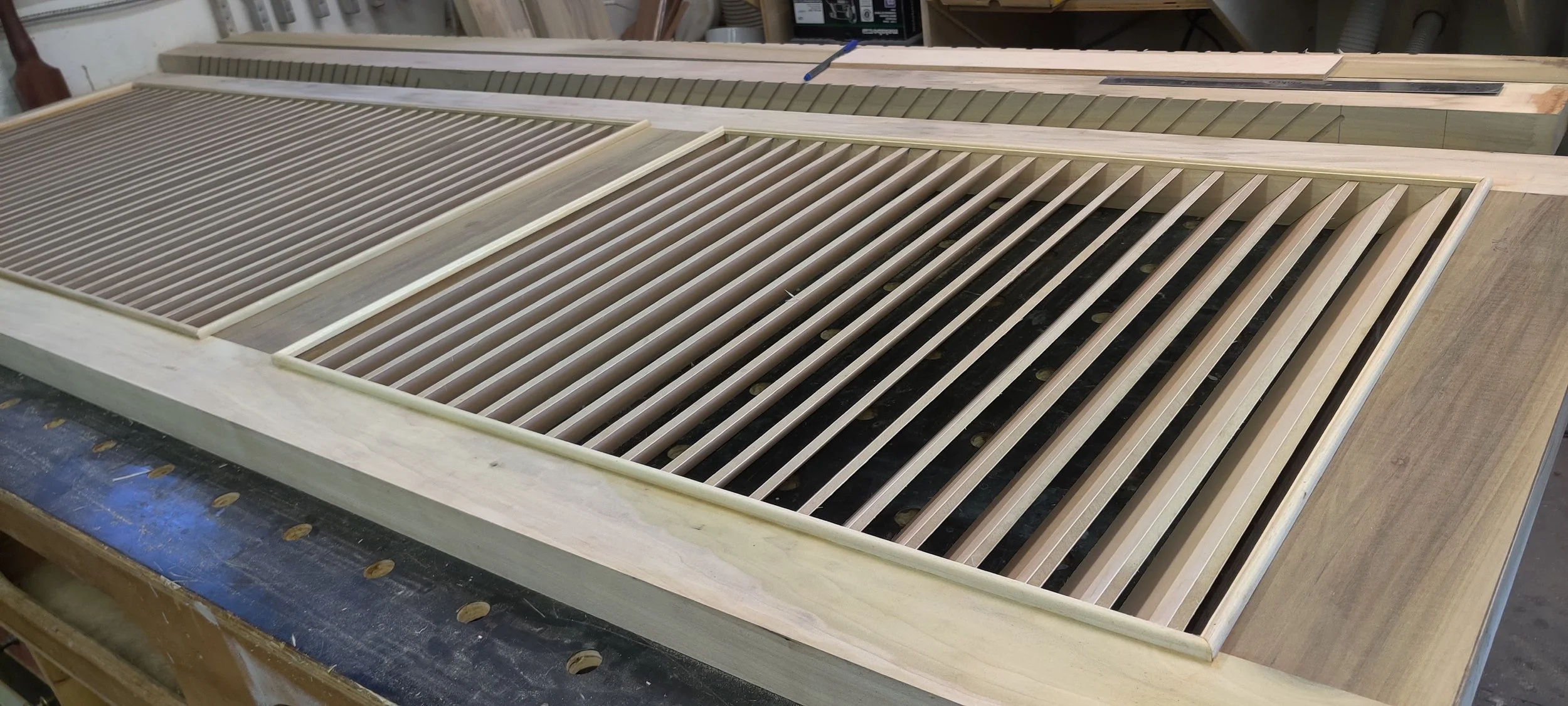 custom built louvered door