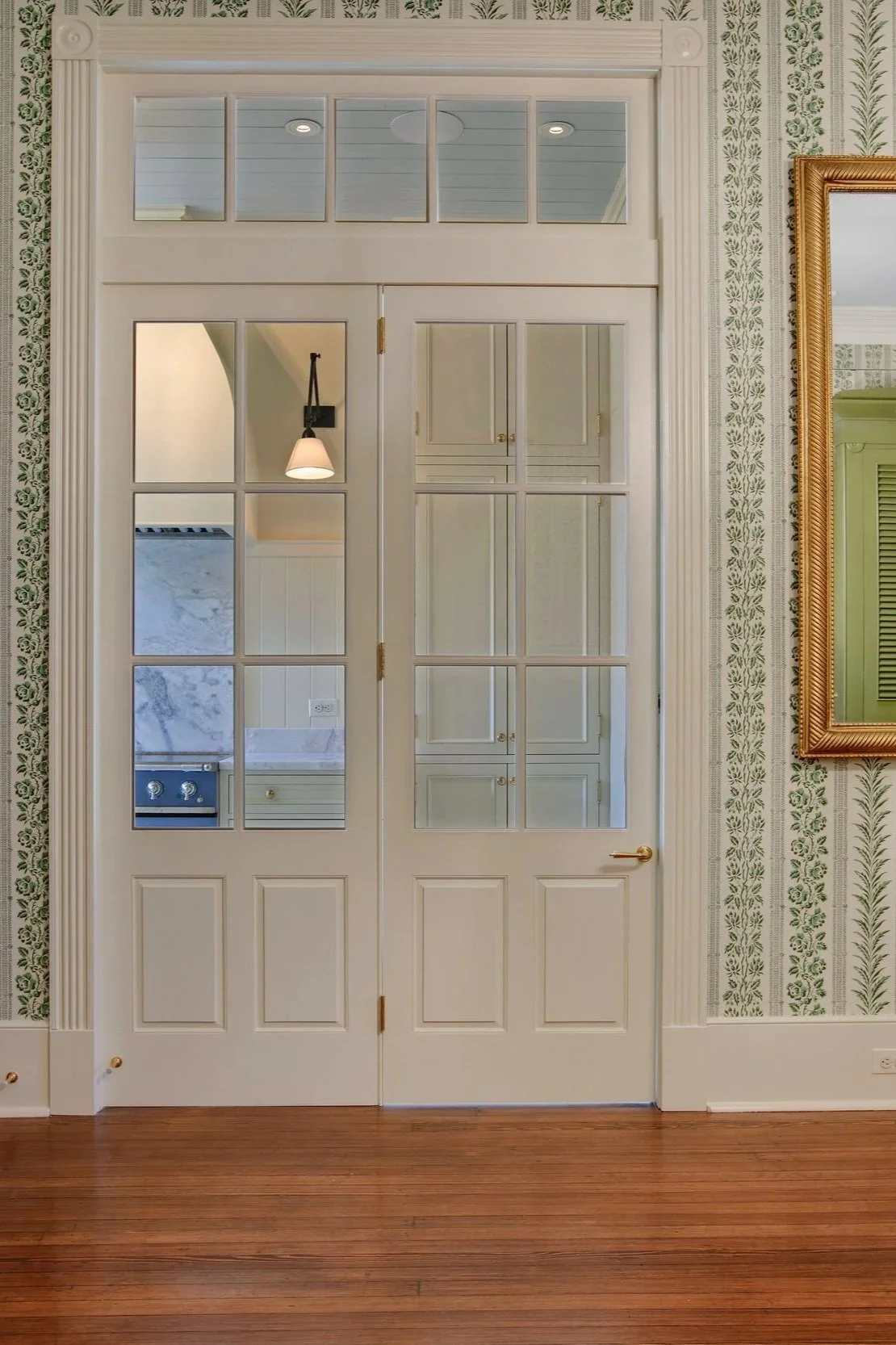 Custom built interior french doors