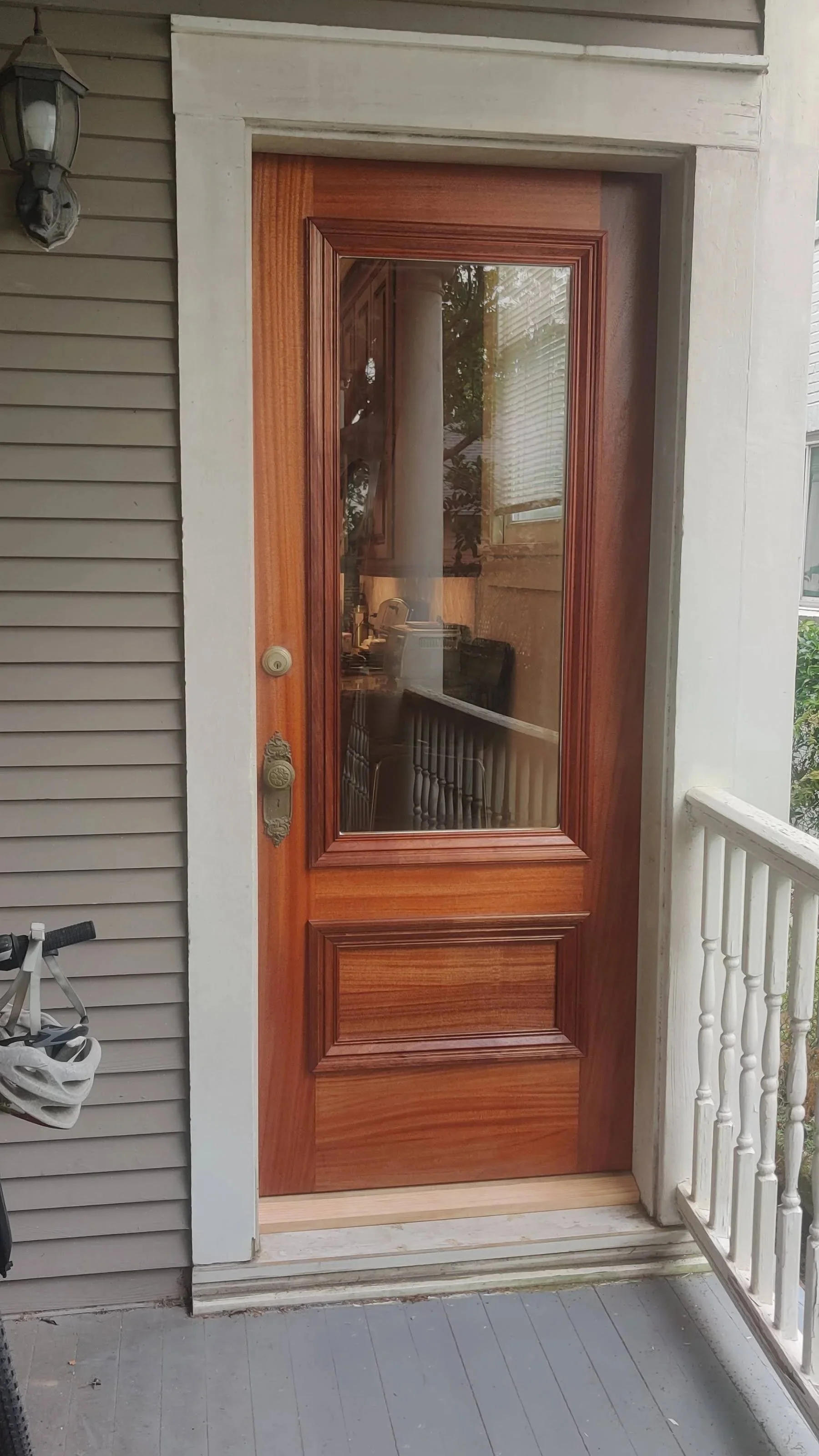 custom mahogany entry door