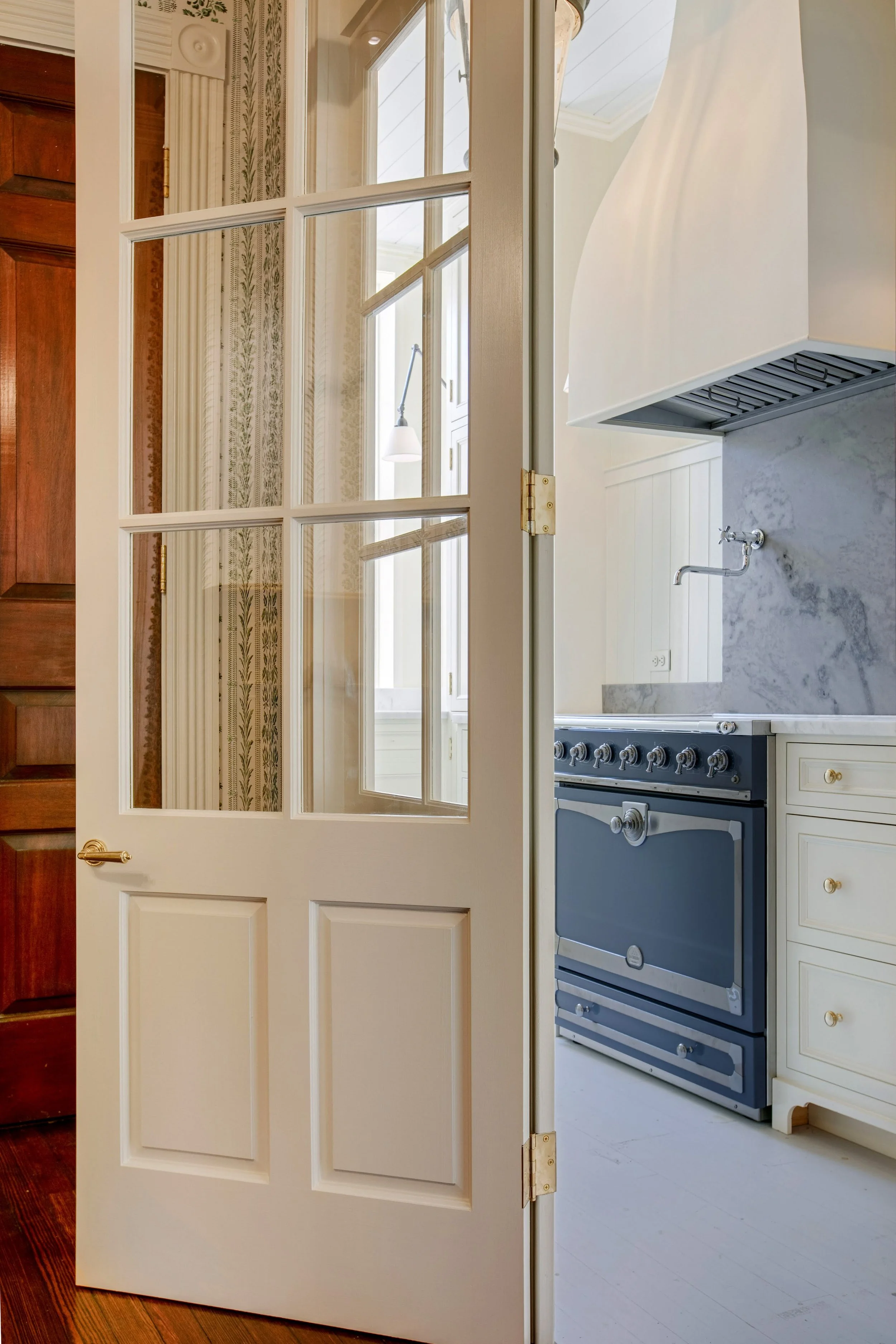 Custom built interior french doors