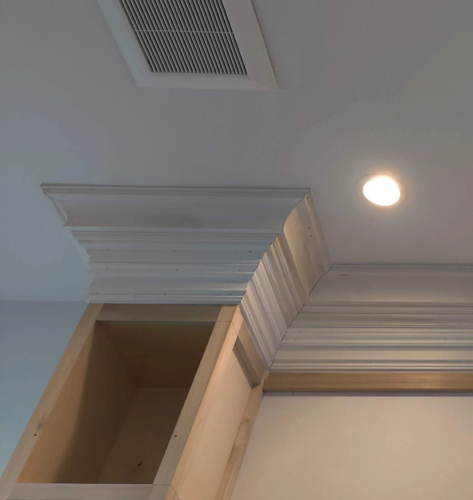 large crown molding buildup