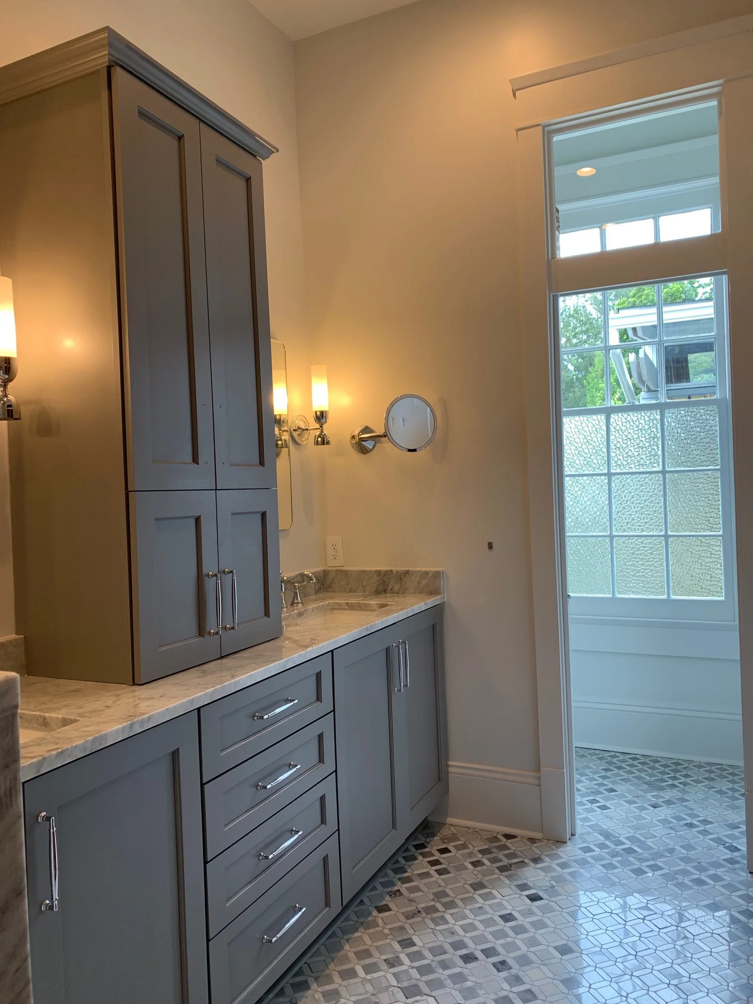custom built bathroom vanity