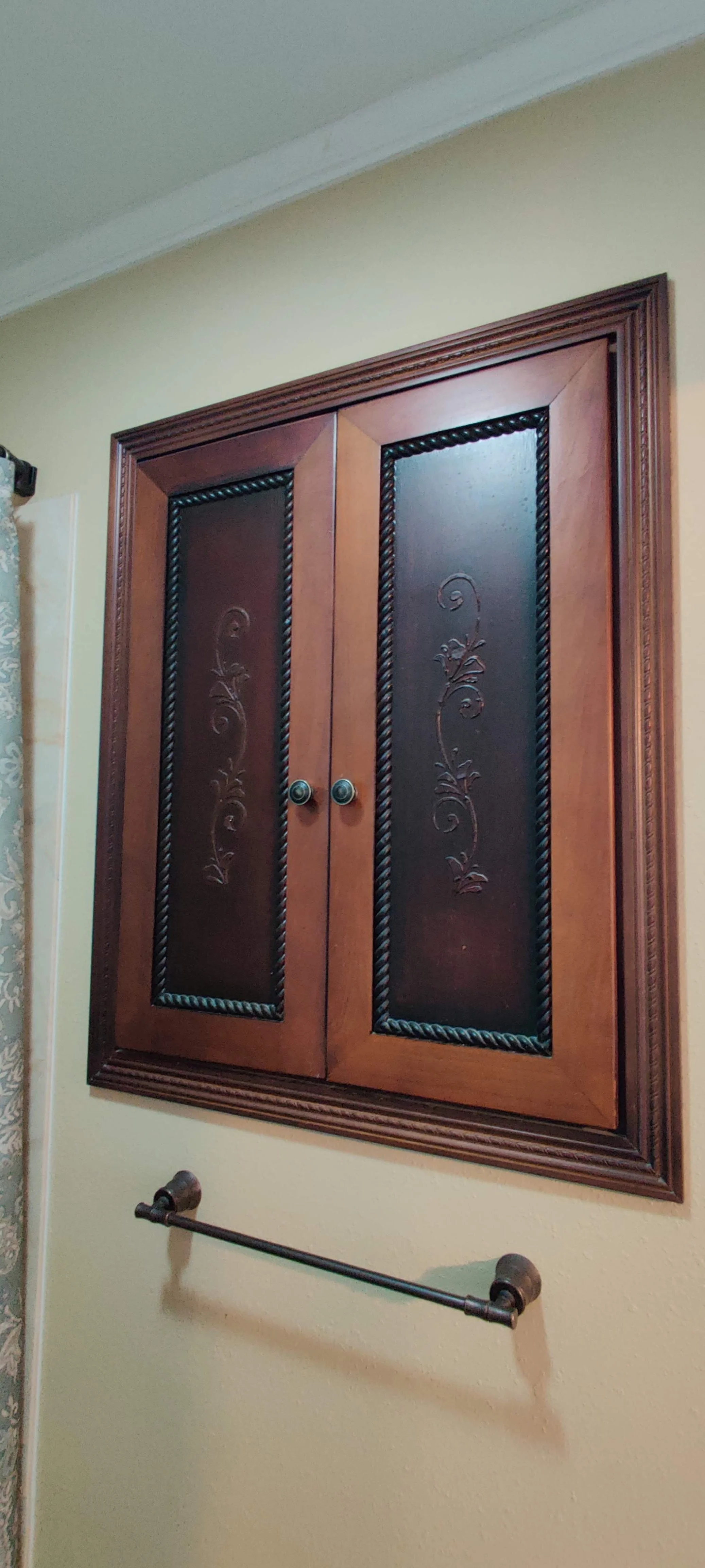 custom built inset medicine cabinet