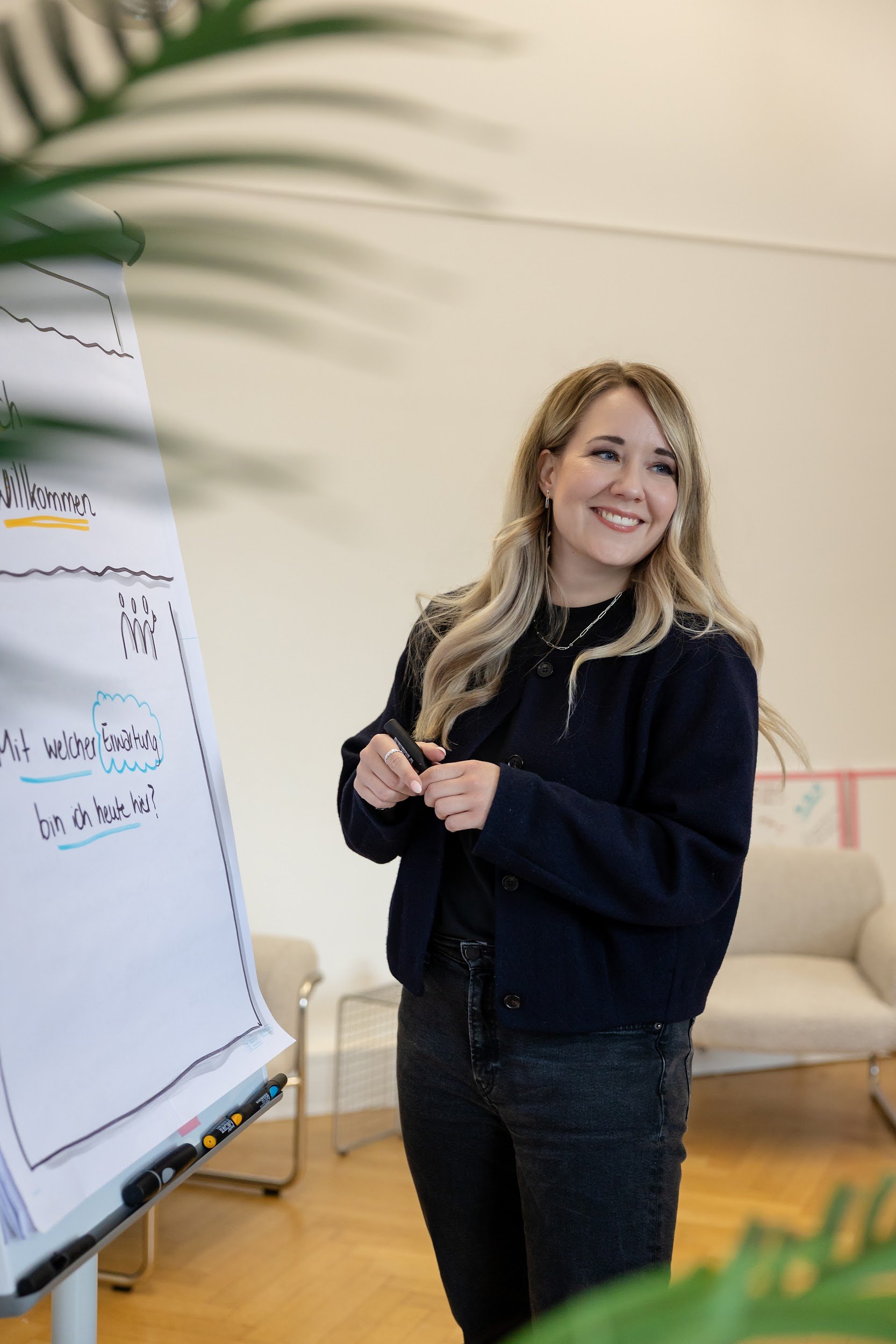 Juliane am Flipchart