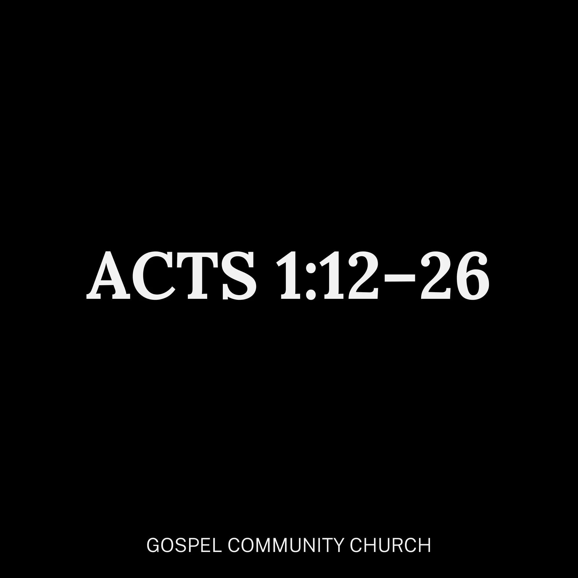 Jesus Prepares His People