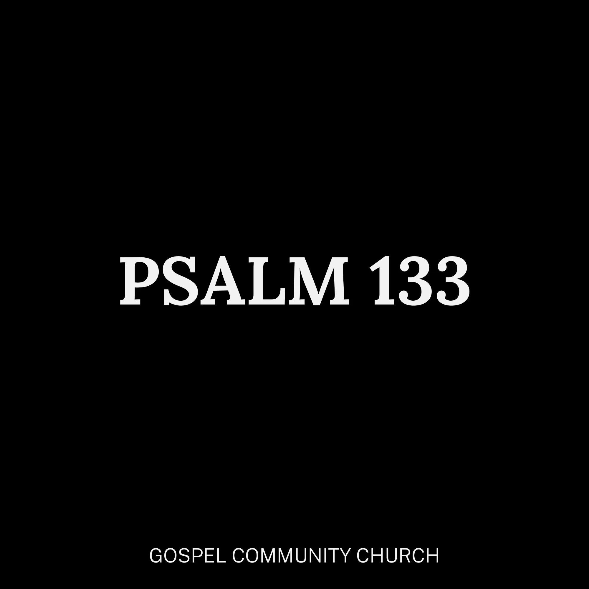 Psalm 133