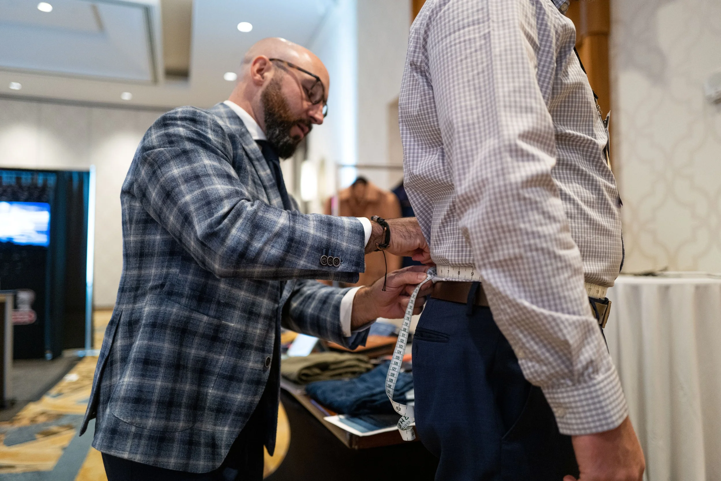 get measured for custom clothing